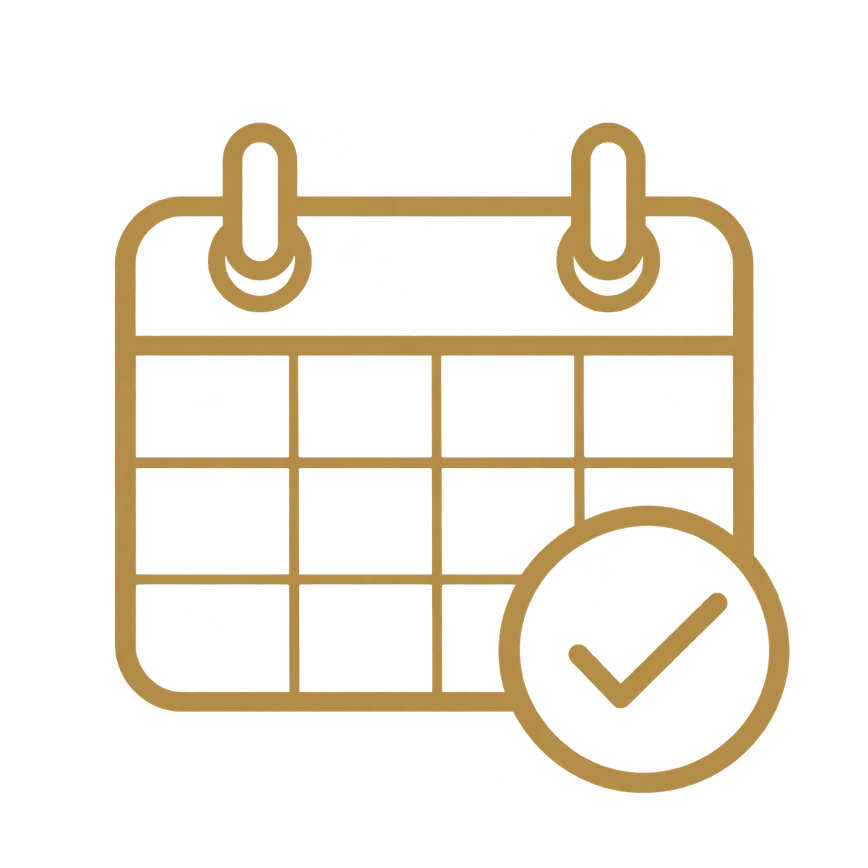 Calendário para planejamento de aposentadoria